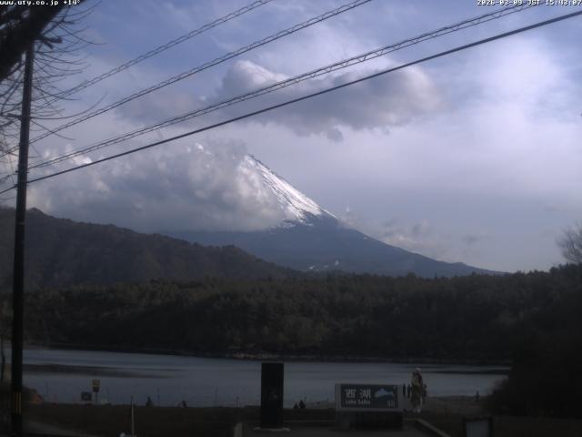 西湖からの富士山
