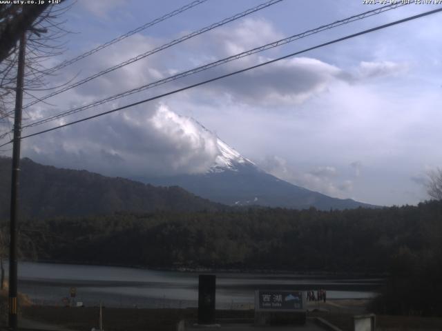 西湖からの富士山