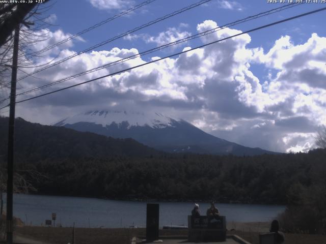西湖からの富士山