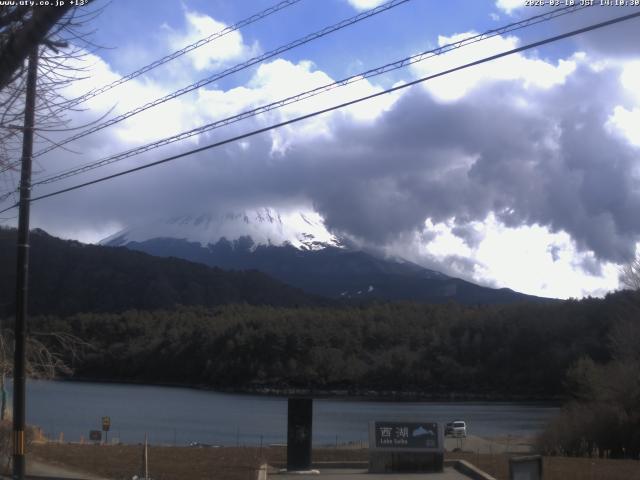 西湖からの富士山