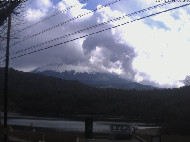 西湖からの富士山
