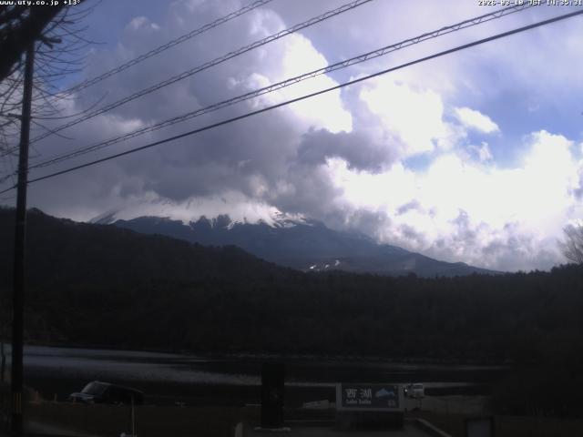 西湖からの富士山