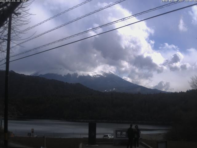 西湖からの富士山