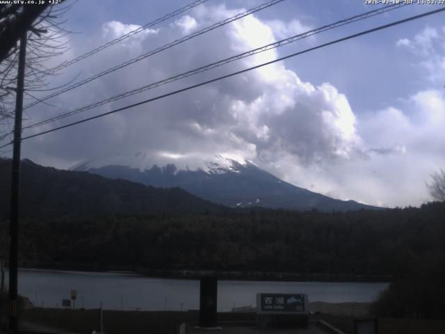 西湖からの富士山