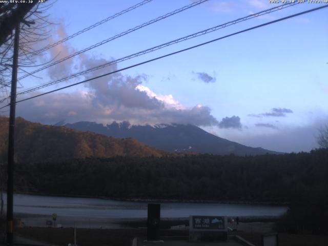 西湖からの富士山