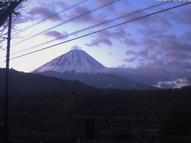 西湖からの富士山