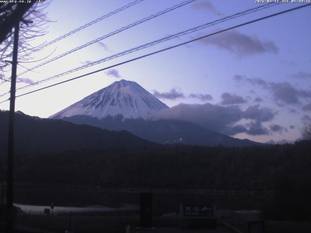 西湖からの富士山