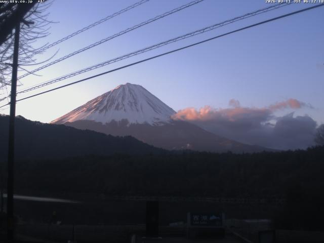 西湖からの富士山