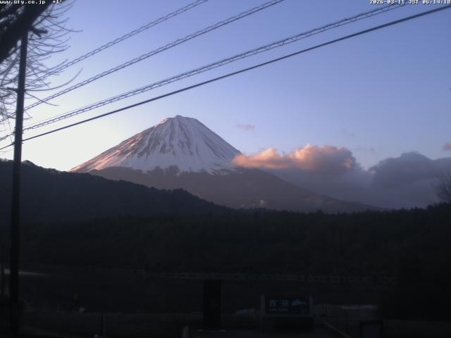 西湖からの富士山