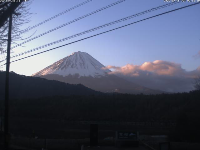 西湖からの富士山