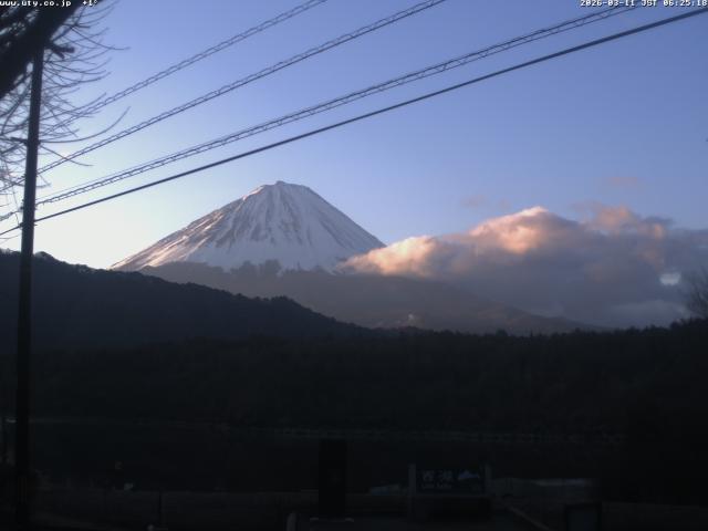 西湖からの富士山
