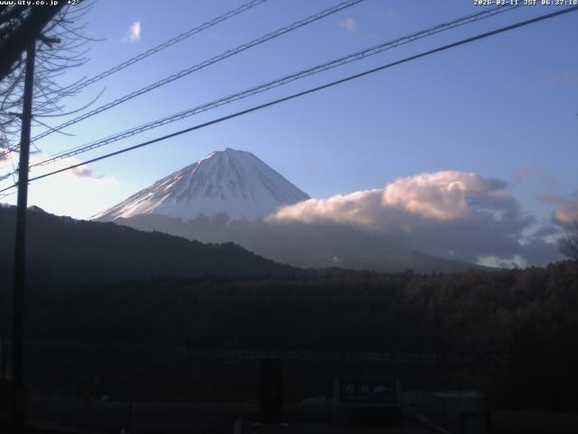 西湖からの富士山