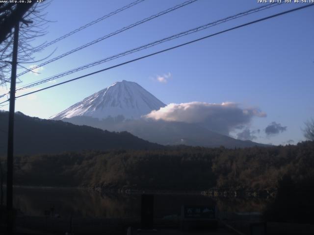 西湖からの富士山