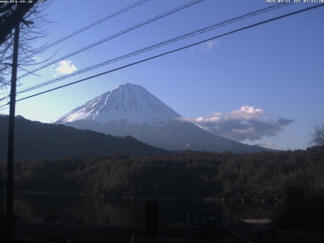 西湖からの富士山