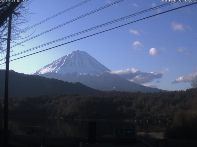 西湖からの富士山