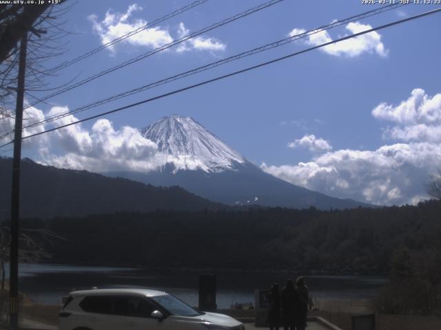 西湖からの富士山