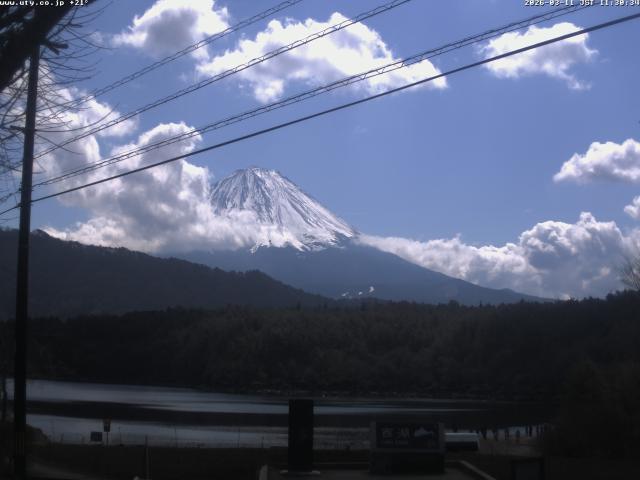 西湖からの富士山