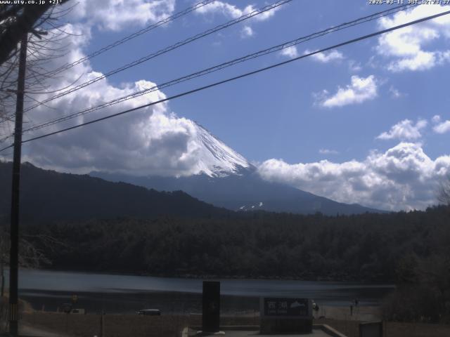 西湖からの富士山