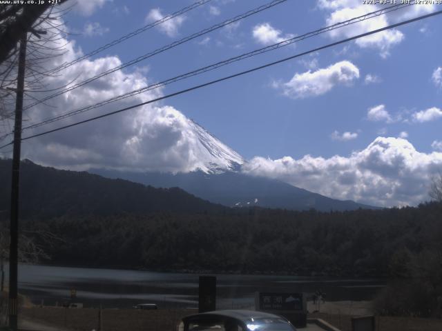 西湖からの富士山