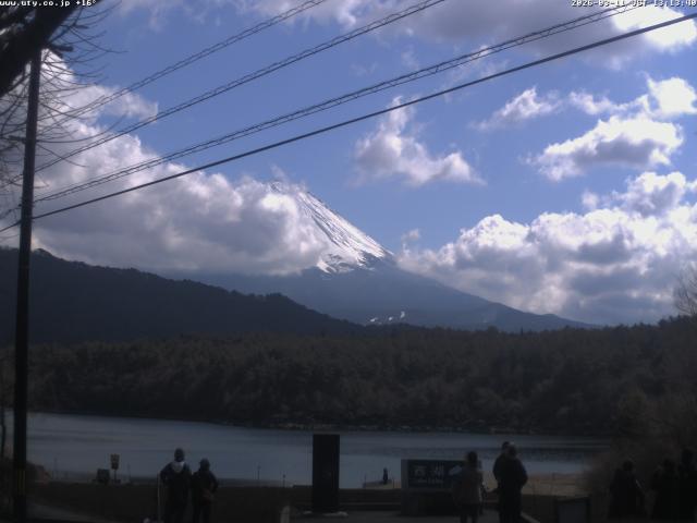 西湖からの富士山