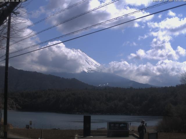 西湖からの富士山