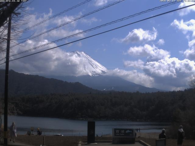 西湖からの富士山