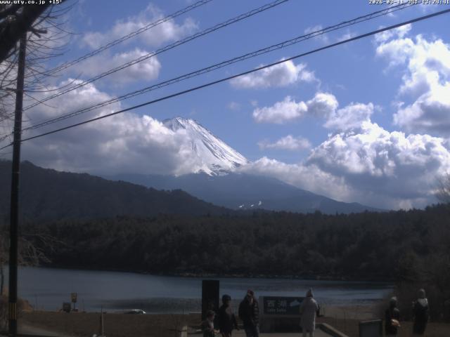 西湖からの富士山
