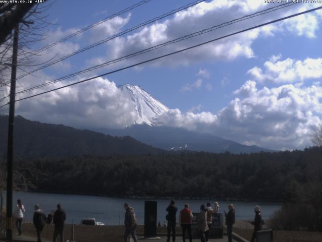 西湖からの富士山