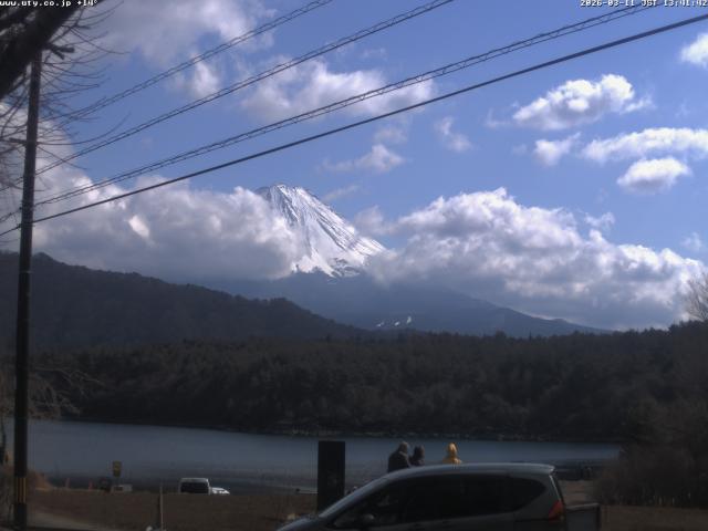 西湖からの富士山