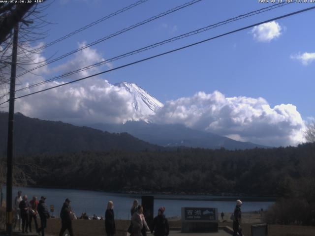 西湖からの富士山