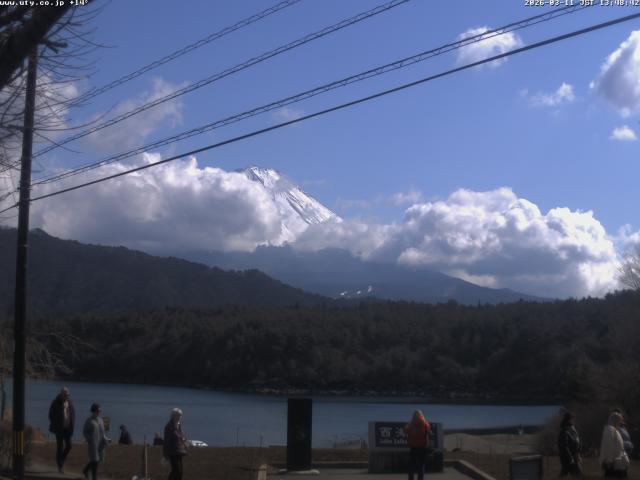 西湖からの富士山