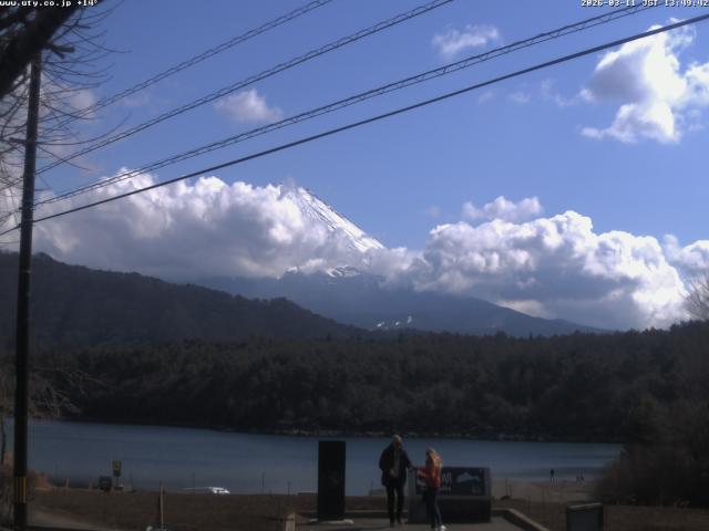 西湖からの富士山