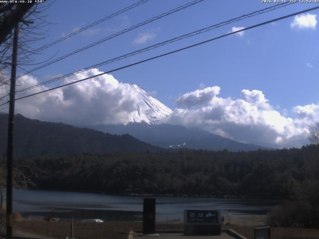 西湖からの富士山