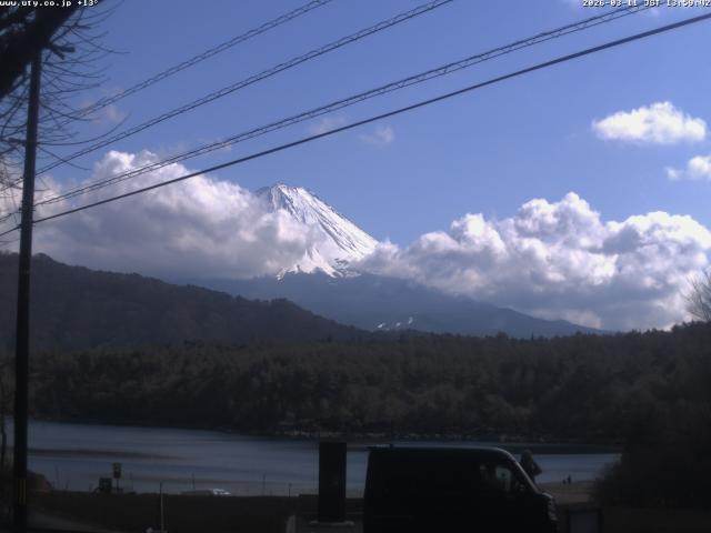 西湖からの富士山