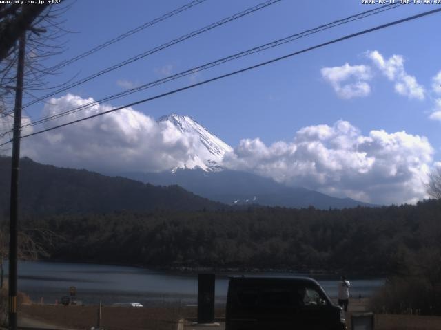 西湖からの富士山