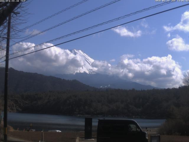 西湖からの富士山