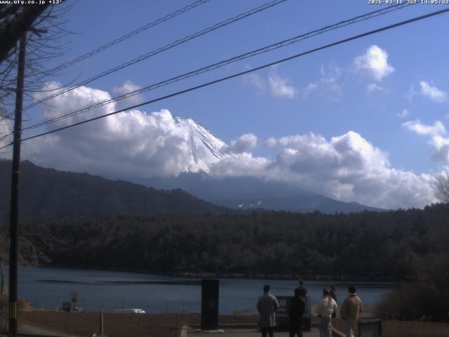西湖からの富士山