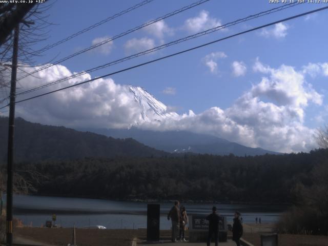 西湖からの富士山