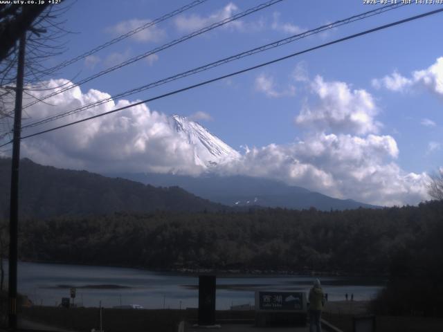 西湖からの富士山