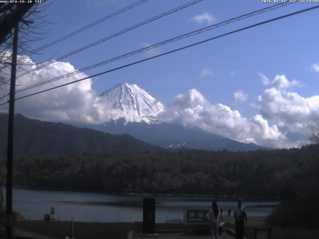 西湖からの富士山