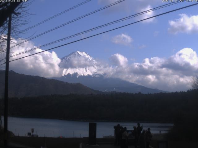 西湖からの富士山
