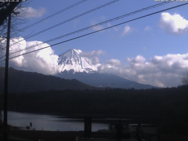 西湖からの富士山