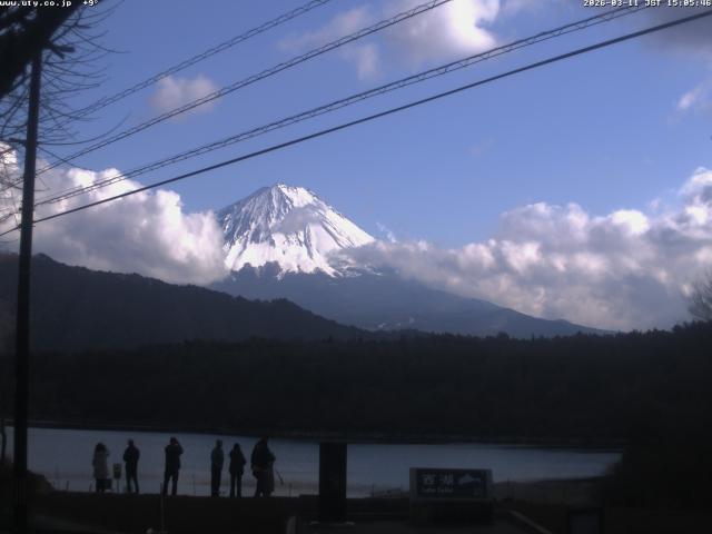 西湖からの富士山