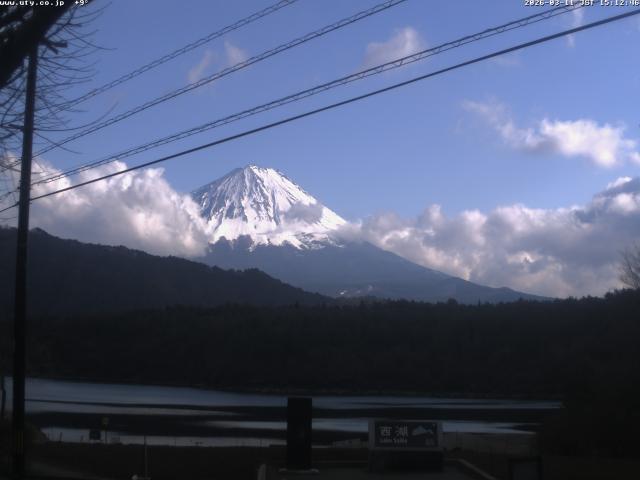 西湖からの富士山