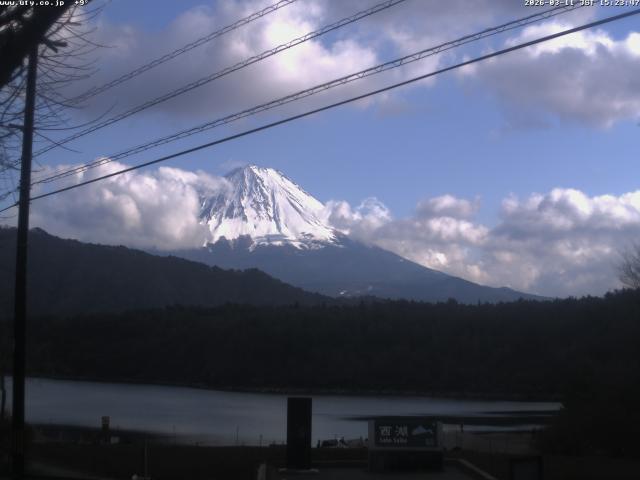 西湖からの富士山