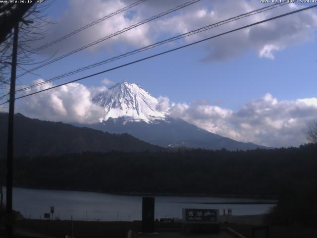 西湖からの富士山