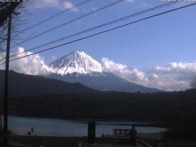 西湖からの富士山