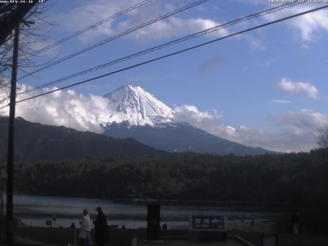 西湖からの富士山