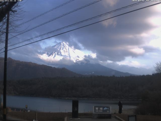 西湖からの富士山