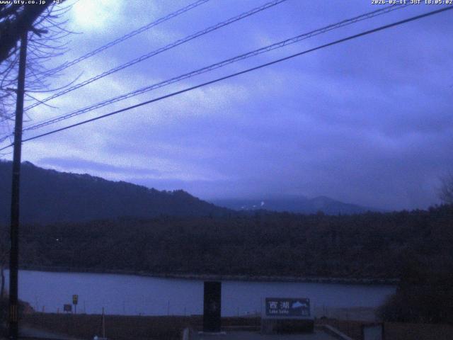 西湖からの富士山